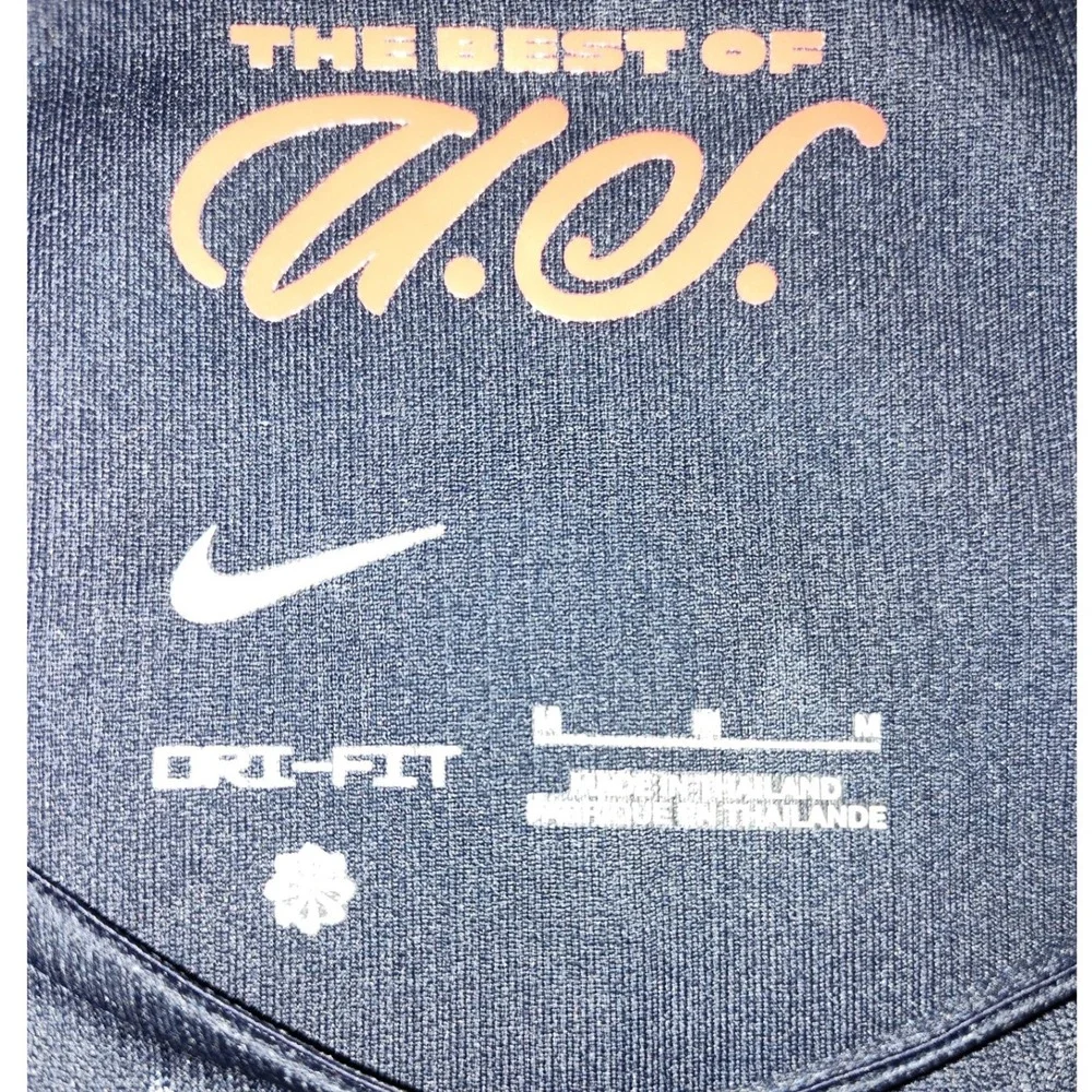 Nike USWNT USA Soccer Jersey Mens M Navy Blue Star Print Dri-FIT LF383956SC